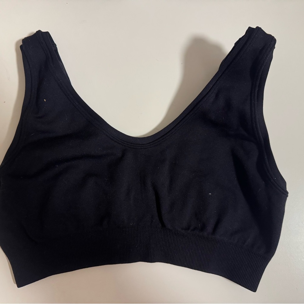Commando Black Scoopneck Bralette